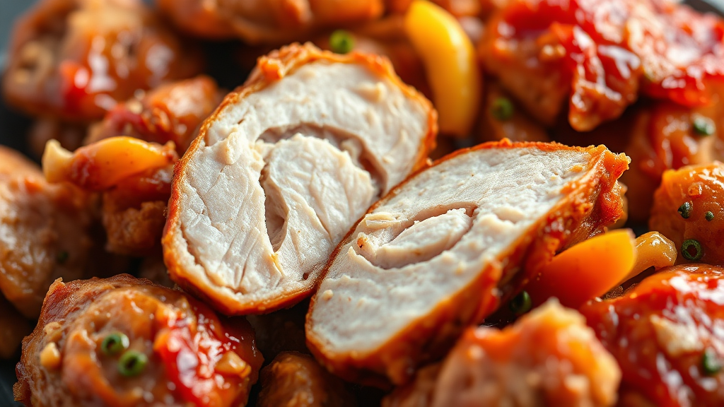 치킨나이트 메뉴 후기 (realistic 스타일)