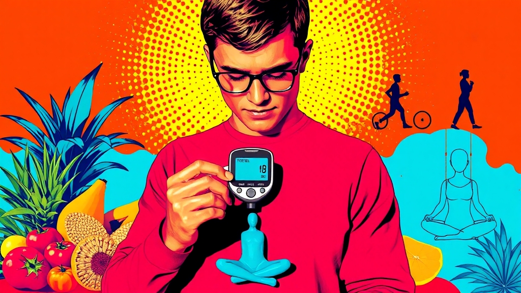 혈당 관리, 어떻게 해야 할까요? (popart 스타일)