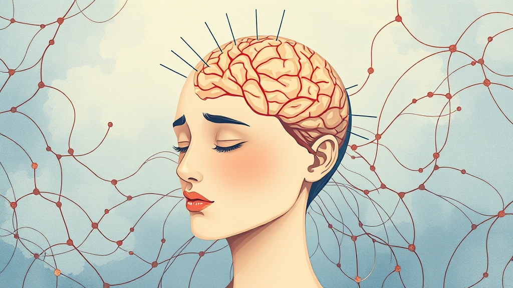 편두통과 카페인의 관계 (illustration 스타일)