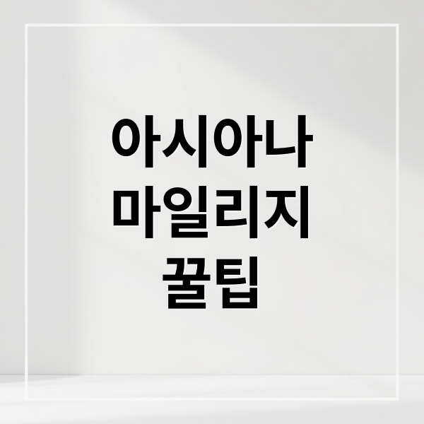 아시아나
마일리지
꿀팁 (아시아나 마일리지 보너스 항공권)