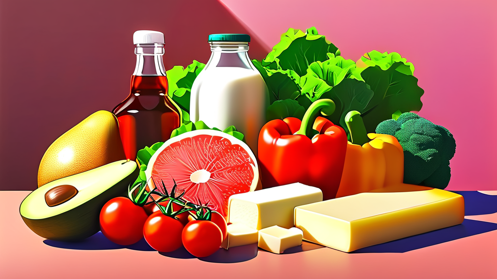 콜레스테롤 관리, 식습관이 핵심이에요 (cartoon 스타일)