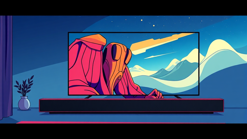 삼성 사운드바, 프리미엄 모델 ‘HW-Q990F’ 집중 분석 (cartoon 스타일)