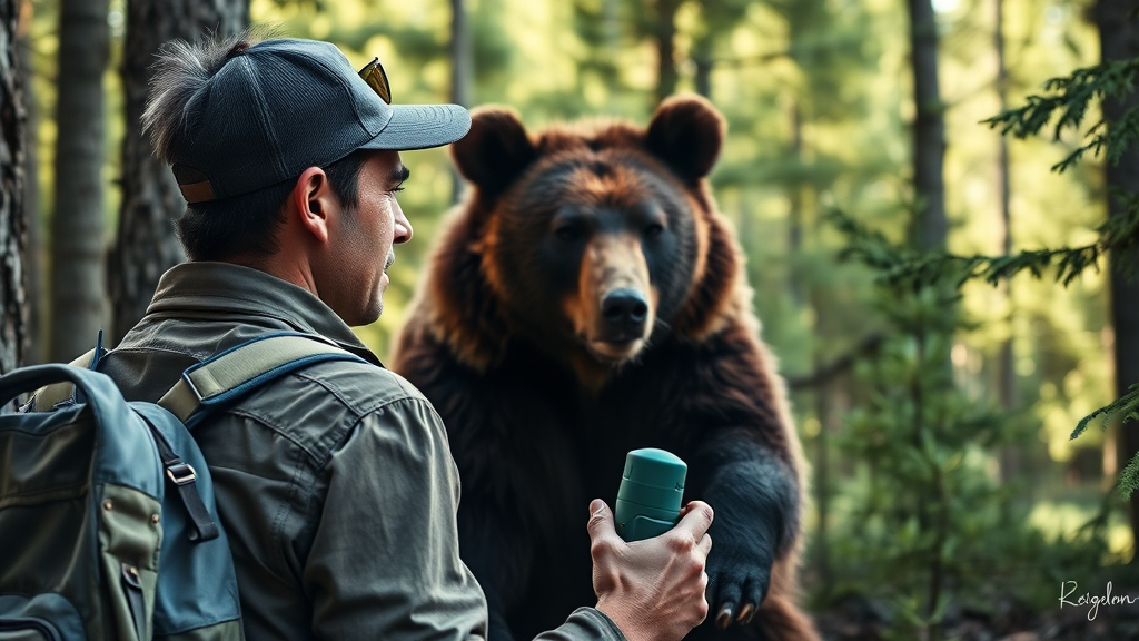 곰 만났을 때 대처법 (realistic 스타일)