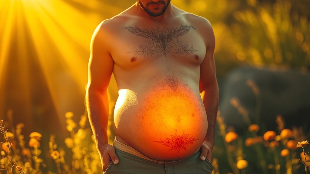 남성의 임신 꿈: 창의성과 책임감 (realistic 스타일)