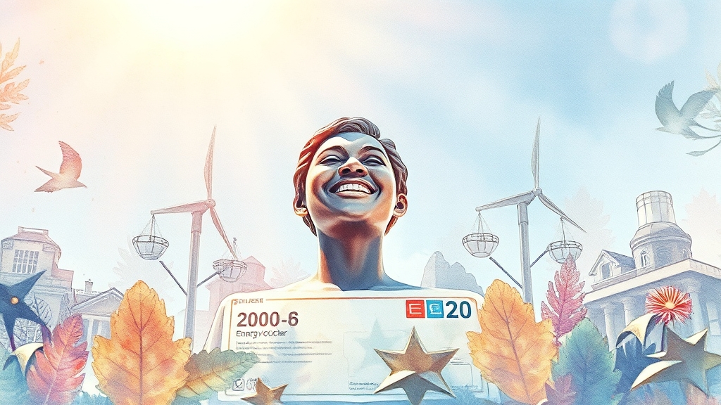 에너지바우처, 놓치지 마세요! (watercolor 스타일)