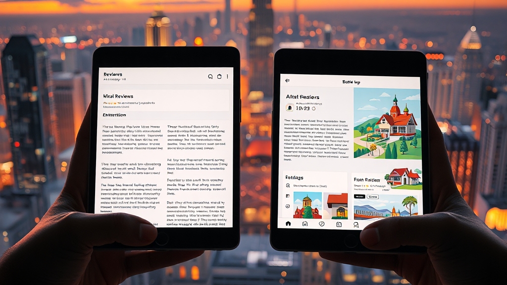 부동산 앱 비교 분석 장단점 및 활용 전략 (realistic 스타일)