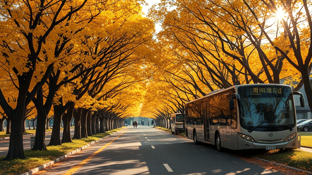 교통편 및 주차 정보 (realistic 스타일)