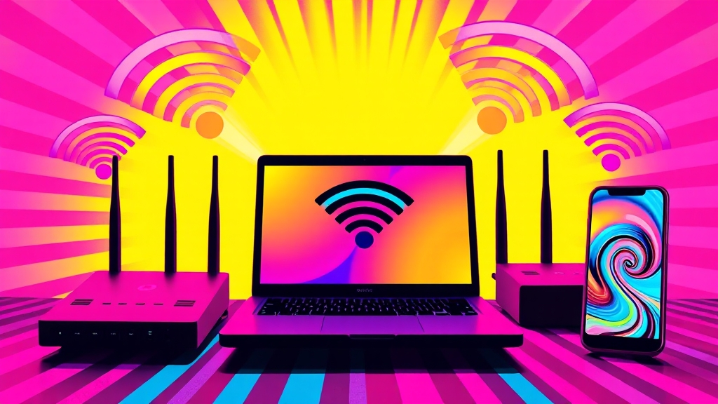 와이파이 연결 원리 & 장점 (popart 스타일)