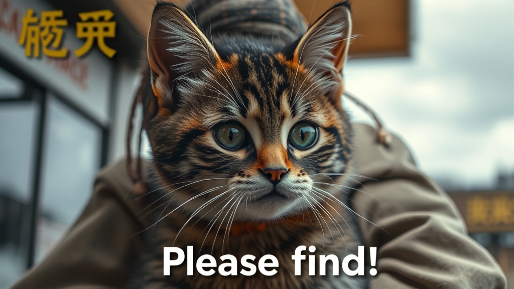 긴급 상황! 댕냥이 분실 시 대처법 (realistic 스타일)