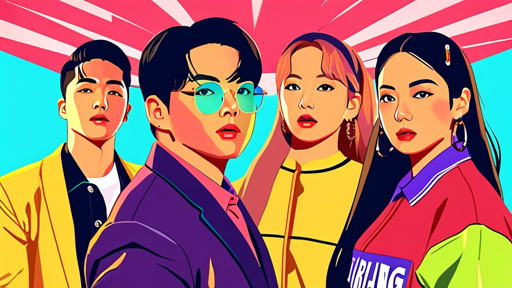 넷플릭스 주간 순위 휩쓴 ‘ARIRANG’ (cartoon 스타일)