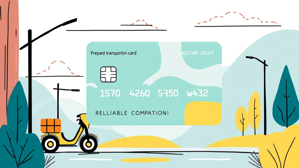 재기 지원 후불교통카드의 주요 혜택 및 특징 (illustration 스타일)
