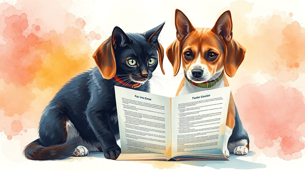 펫보험 가입 시 유의사항 및 설계 팁 (watercolor 스타일)
