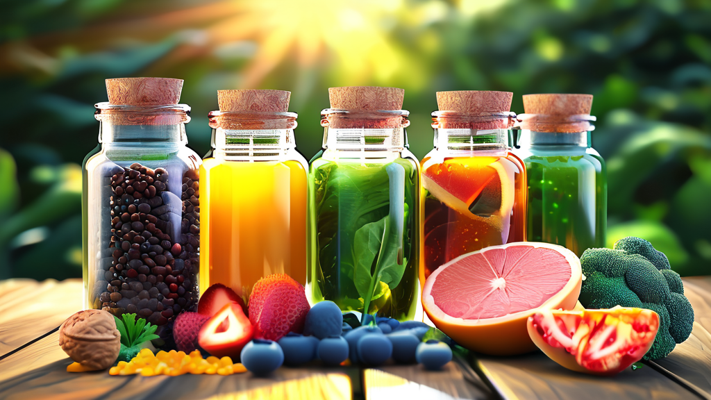 다이어트 정체기 극복: 유산균과 식이섬유의 시너지 (realistic 스타일)