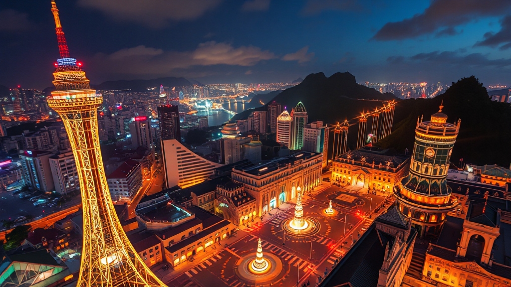 야경 명소 추천: 특별한 경험 (realistic 스타일)