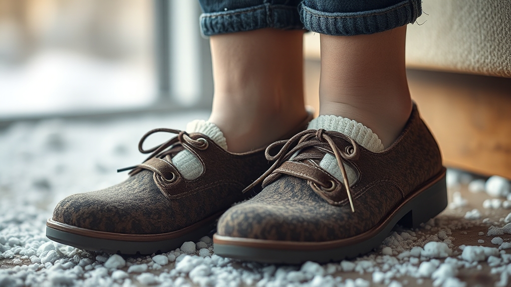 사이즈 선택 및 착화감 (realistic 스타일)