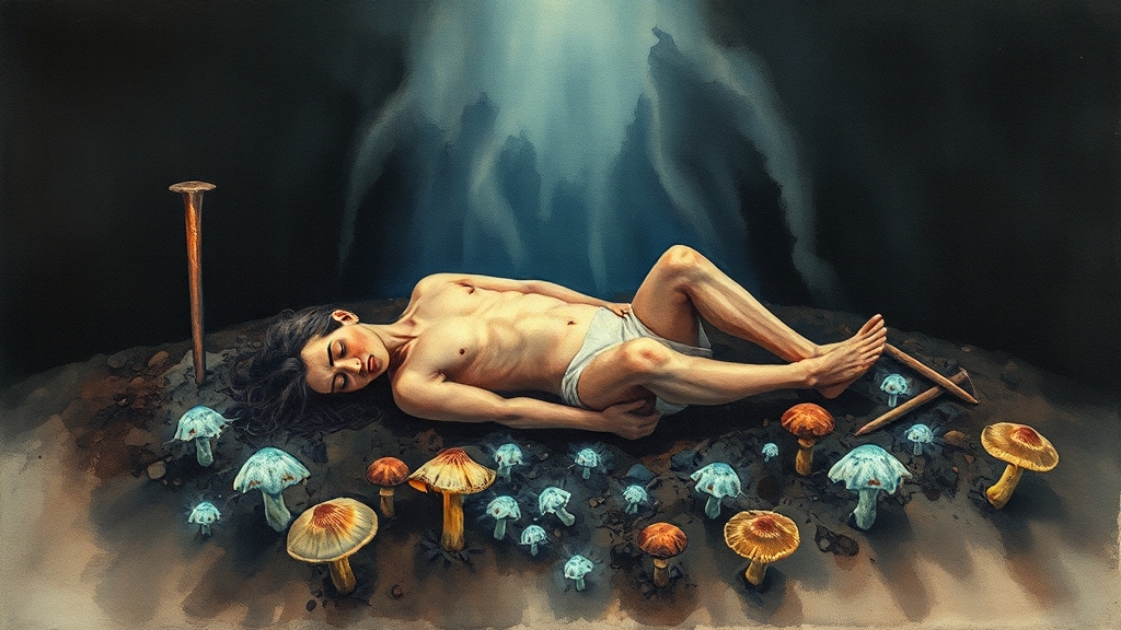 파상풍 원인과 감염 경로 (watercolor 스타일)