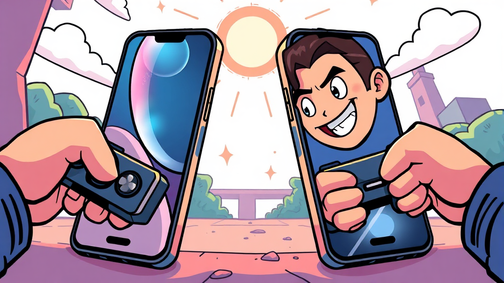 성능 및 기능 비교: 게임과 일상에서의 차이 (cartoon 스타일)