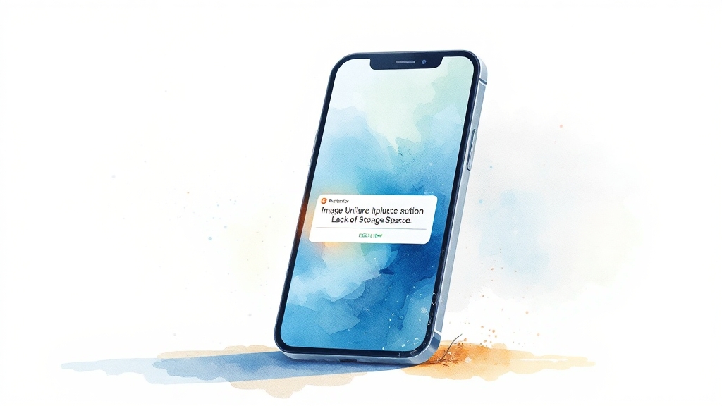 인스타그램 스토리 오류 원인과 해결법 총정리 (2025년) 6 업로드 실패, 이렇게 해결 (watercolor 스타일)