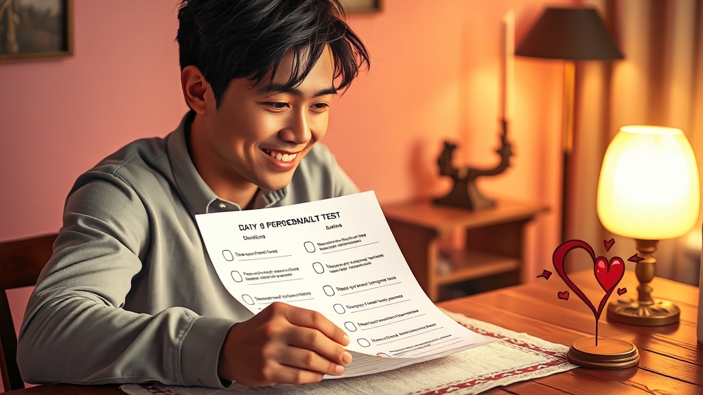 모솔 연애 성격 테스트 (realistic 스타일)