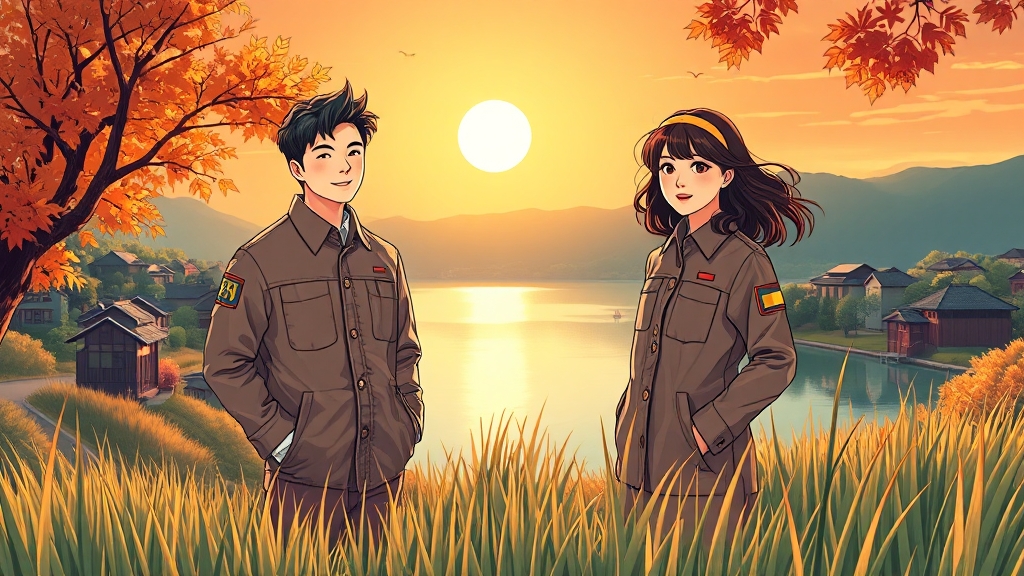 주요 등장인물 & 촬영지 (illustration 스타일)