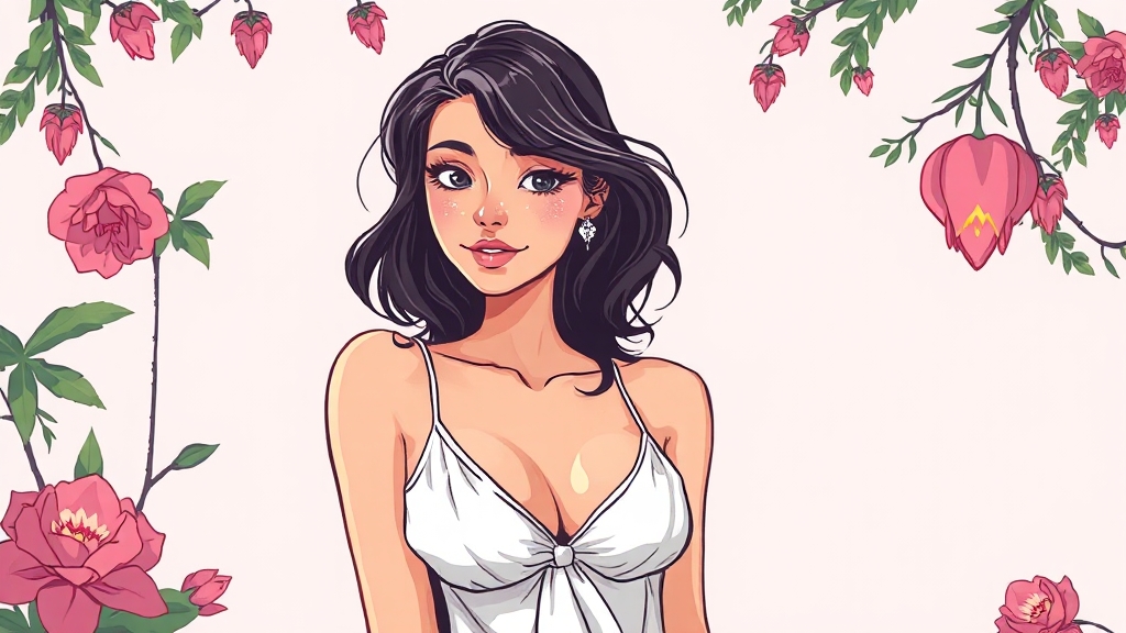 리즈, 화장품 모델 발탁! (cartoon 스타일)