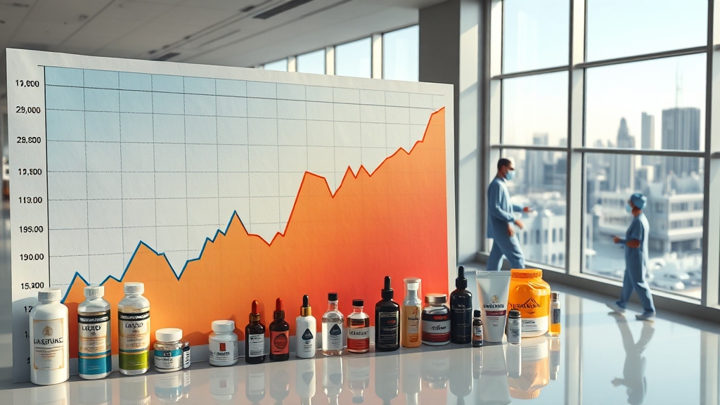 엘앤씨바이오 vs 파마리서치, 닮은 점과 차이점은? (realistic 스타일)