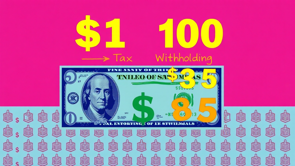 미국 배당소득세 기본 개념 (popart 스타일)