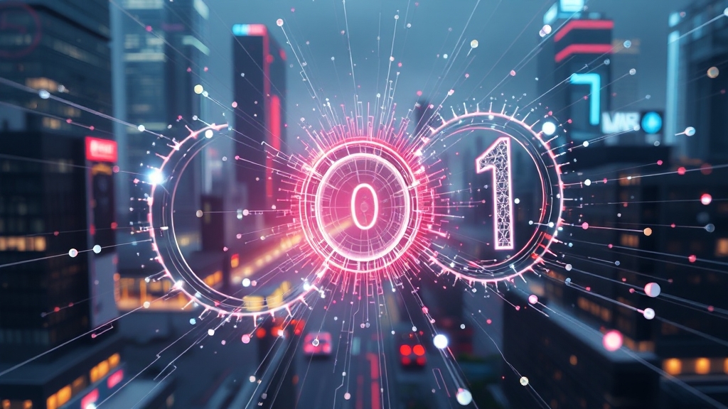 양자컴퓨터란 무엇인가? (realistic 스타일)