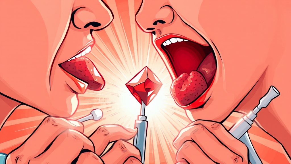 집에서 편도결석 빼는 법 (주의!) (illustration 스타일)