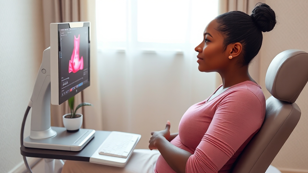 부유방 진단 방법은? (realistic 스타일)