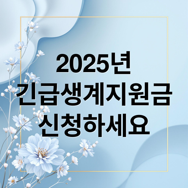2025년
긴급생계지원금
신청하세요 (긴급생계지원금)
