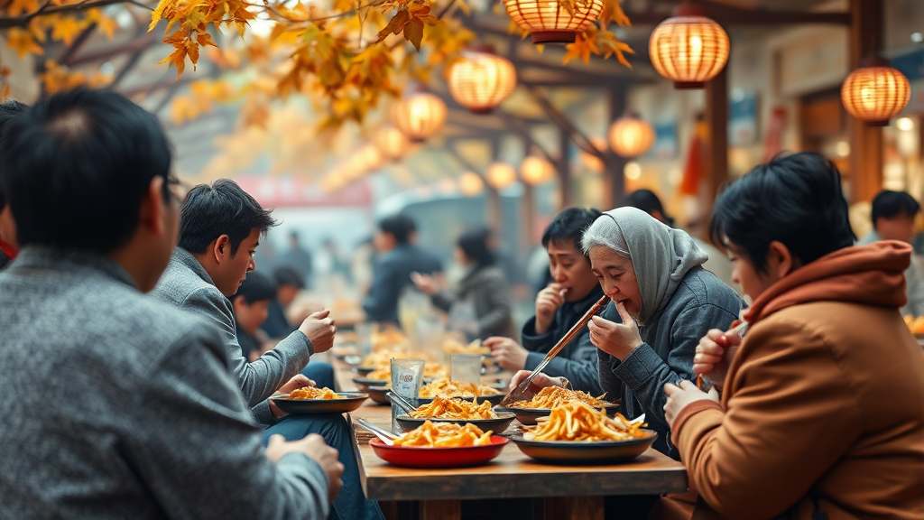 축제 분위기 & 방문 꿀팁 (realistic 스타일)