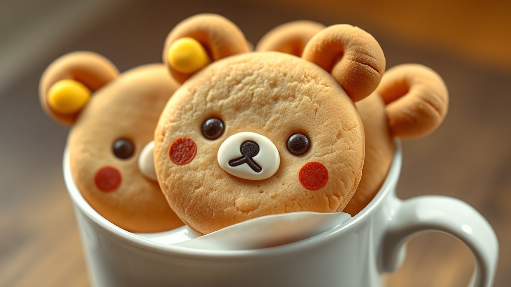 리락쿠마 컵쿠키 정보 (realistic 스타일)