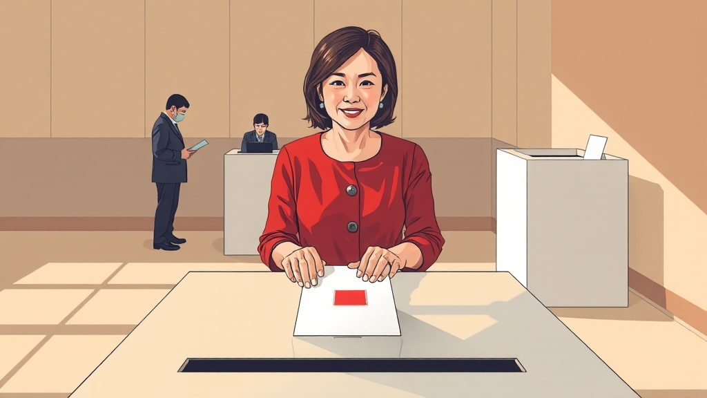 사전투표 절차 및 주의사항 (illustration 스타일)