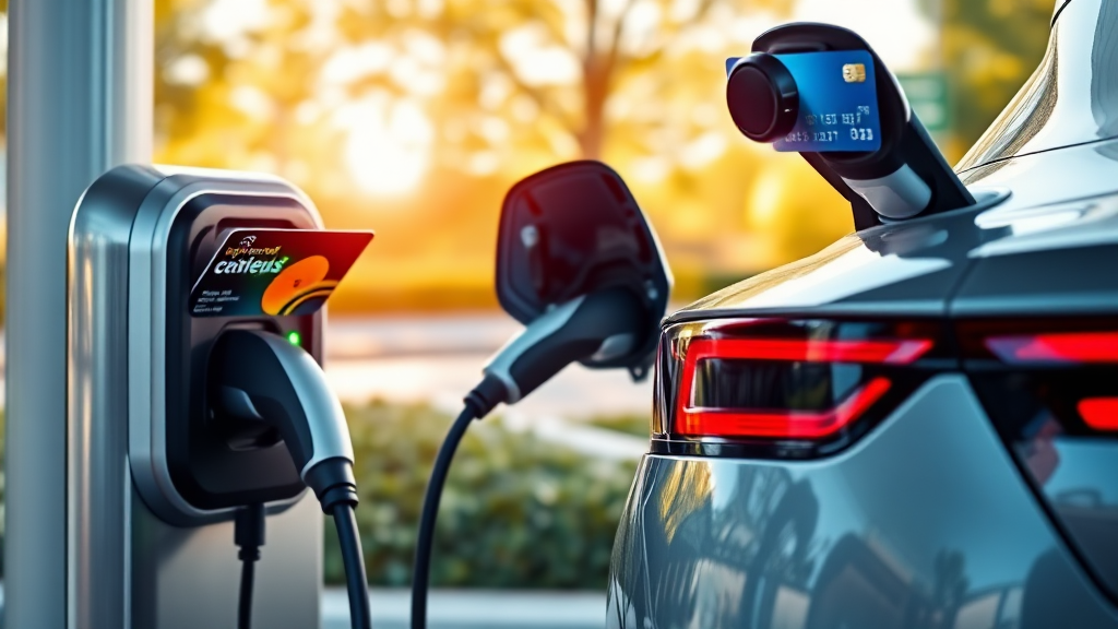 주요 충전 사업자별 카드 비교 (realistic 스타일)