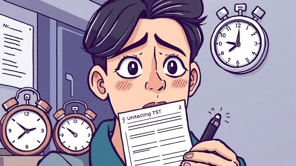 수능 준비물 및 유의사항 (illustration 스타일)