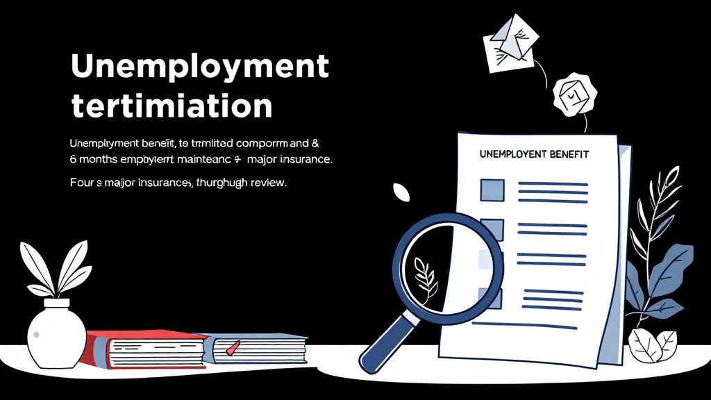 실업급여 수급자 채용 시 주의사항 (illustration 스타일)