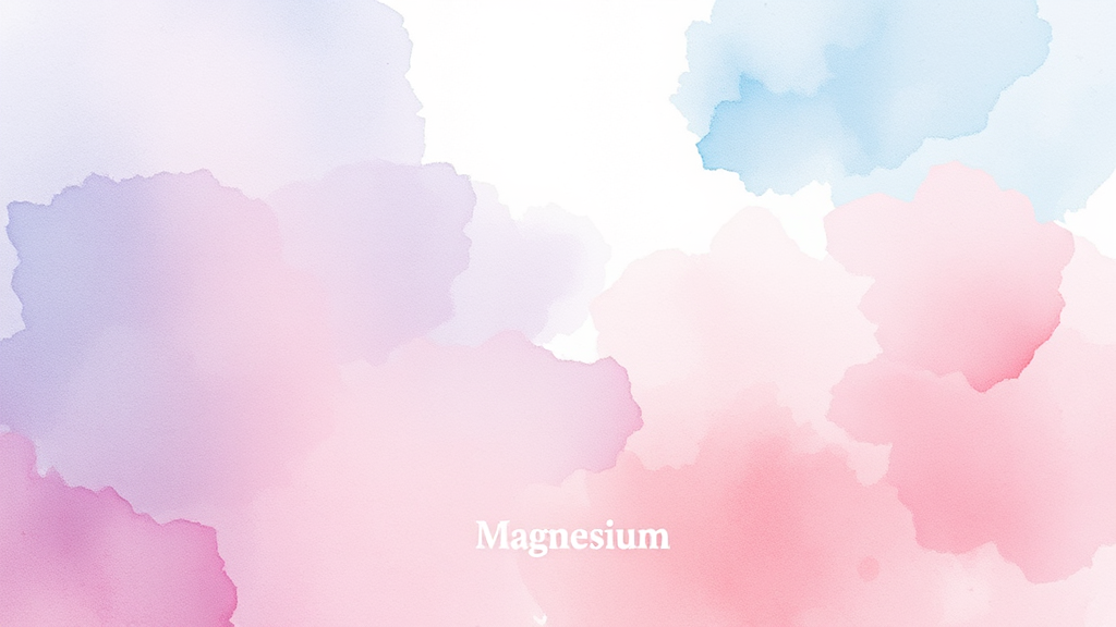 마그네슘, 생명의 불꽃🔥 (watercolor 스타일)