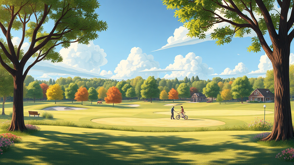 나에게 맞는 파크골프장 코스 선택 가이드 (realistic 스타일)