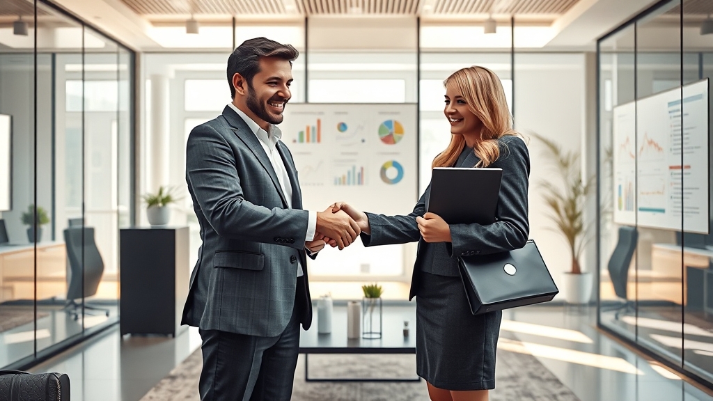 온라인 광고 성공, 대행사 활용 전략! (realistic 스타일)