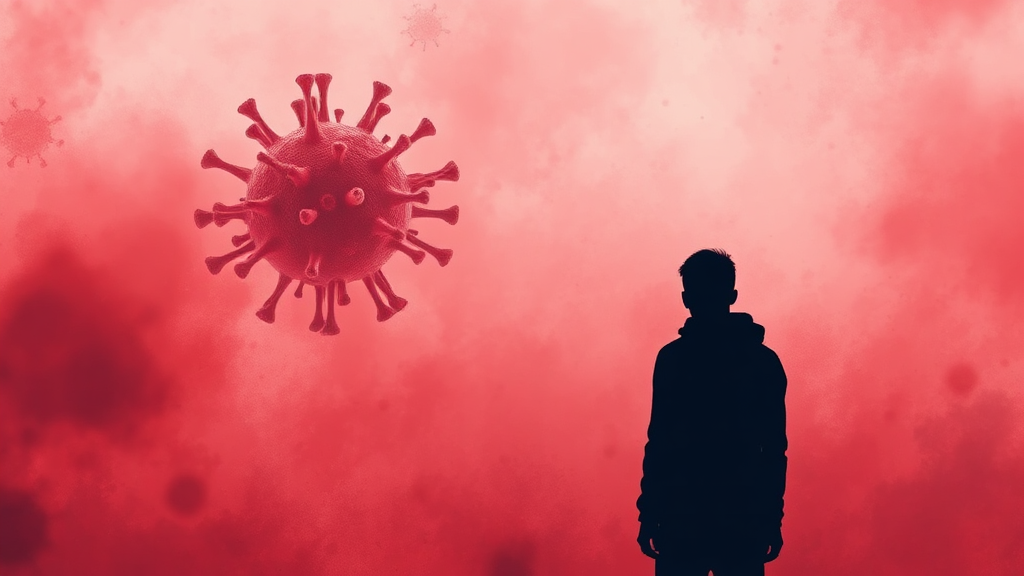 급성 B형 간염 (watercolor 스타일)