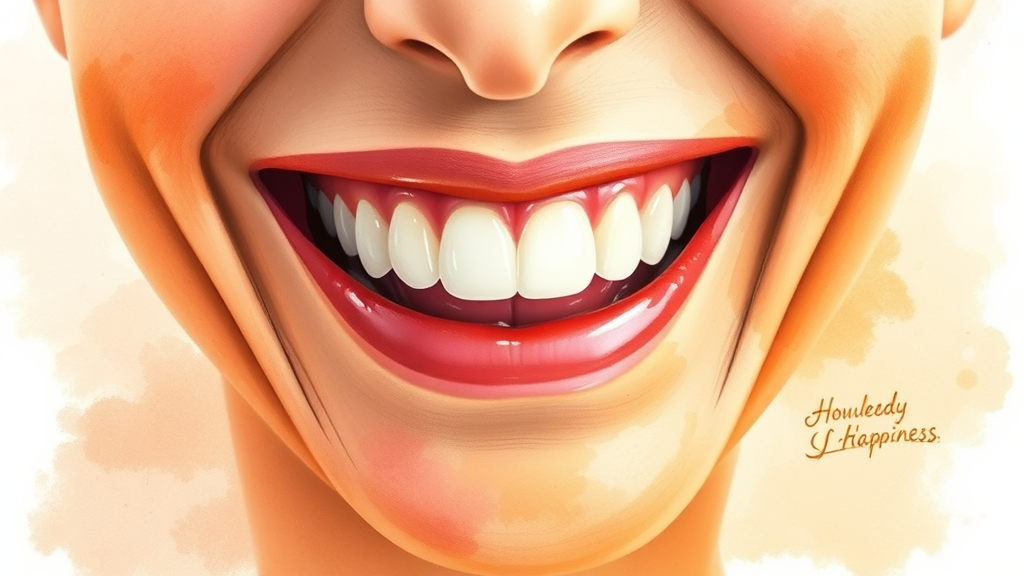 치아 건강과 수명, 무슨 관계? (watercolor 스타일)