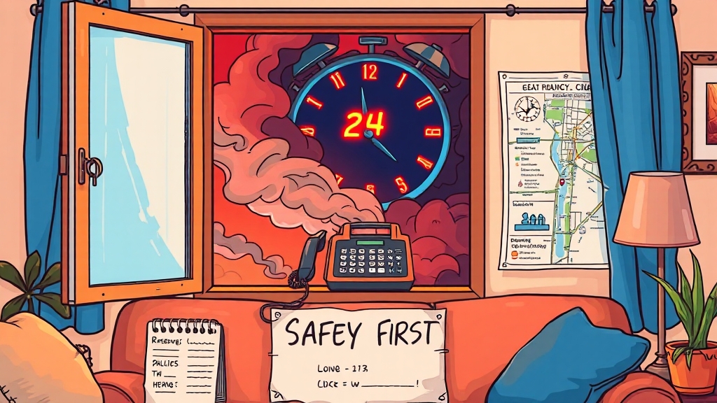 주말 및 긴급 상황 대처 방법 (cartoon 스타일)