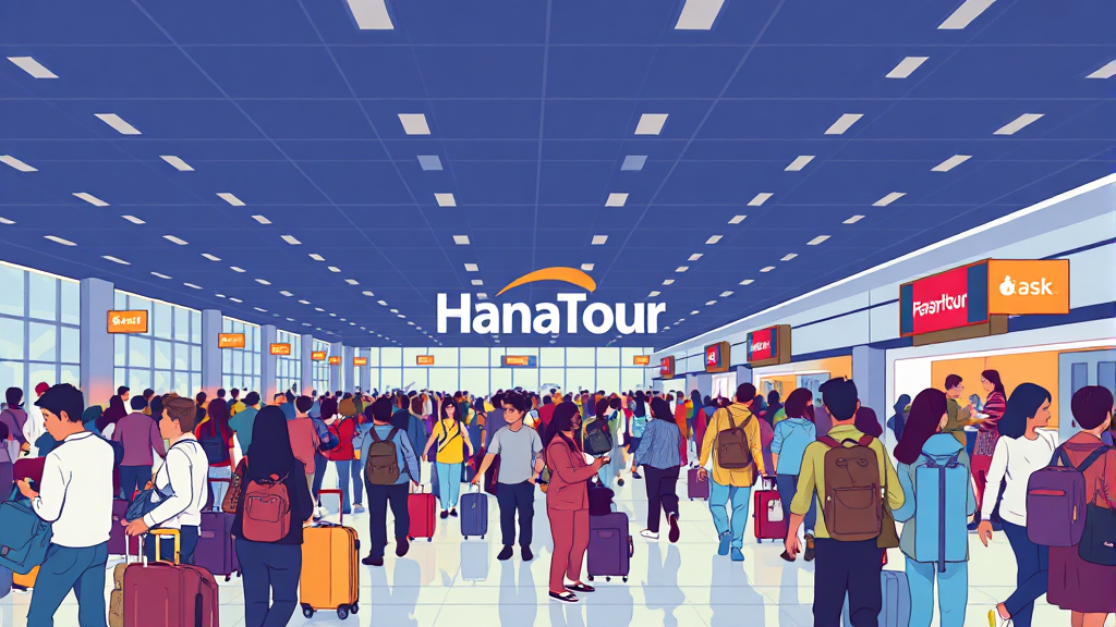 여행 시장 전망 및 경쟁사 비교 (illustration 스타일)