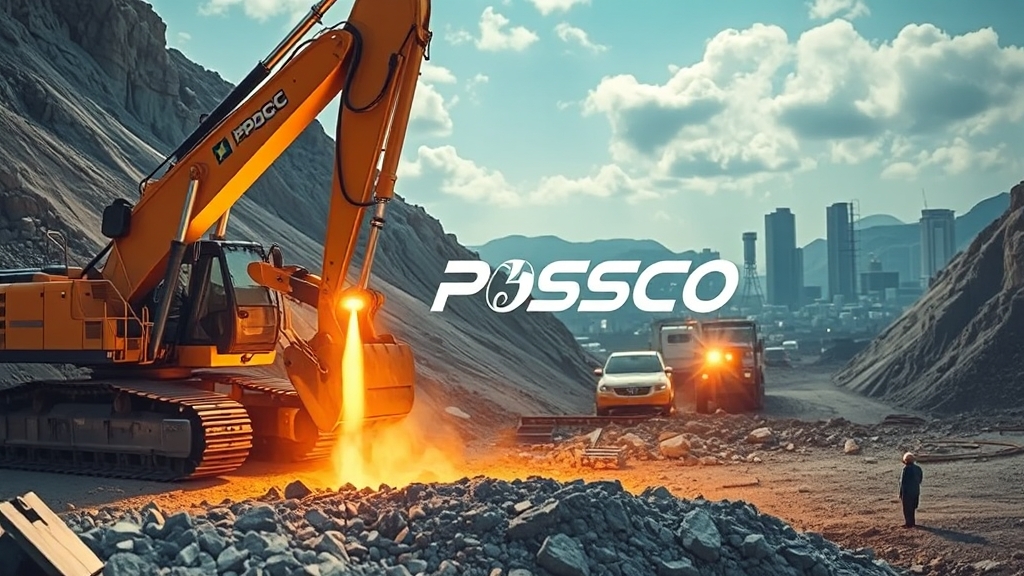 포스코의 리튬 확보 전략 (realistic 스타일)