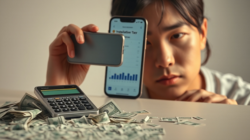 분납 신청, 해결책 될까? (realistic 스타일)