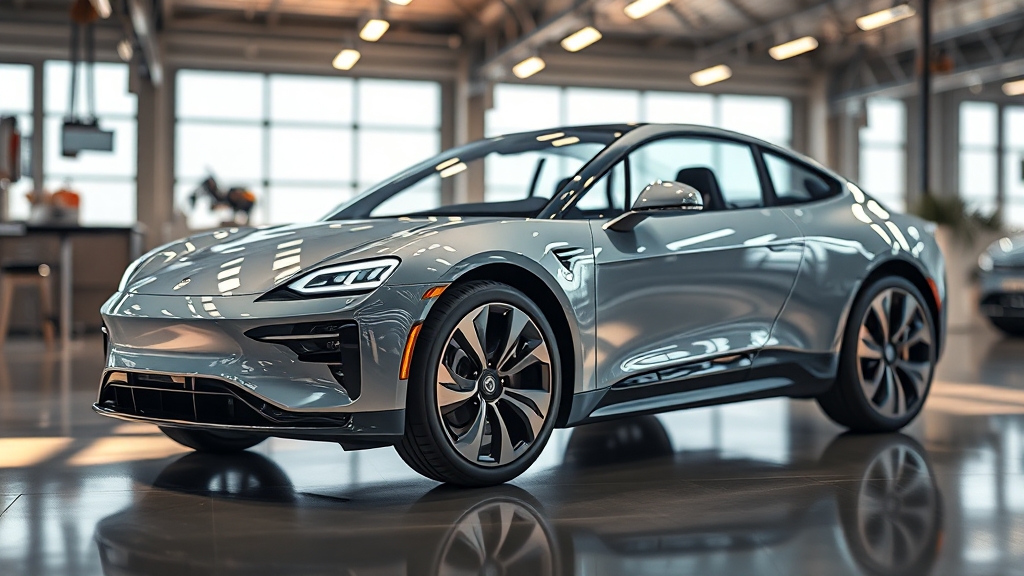 전기차 시장 변화와 제조사 전략 (realistic 스타일)