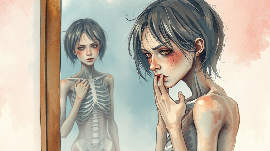 어떤 증상이 나타날까요? (watercolor 스타일)