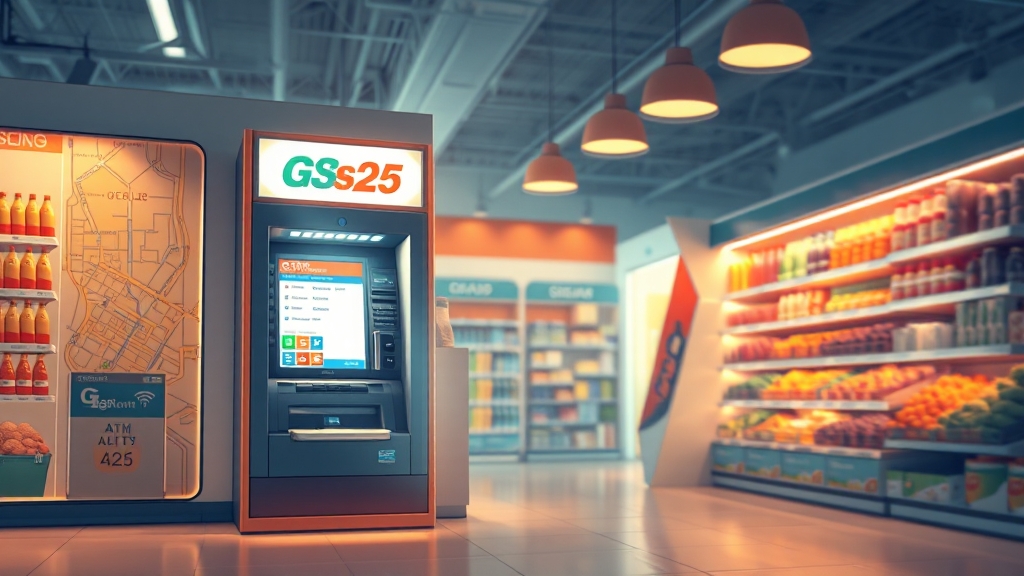 GS25 매장 상세정보 확인 팁 (illustration 스타일)