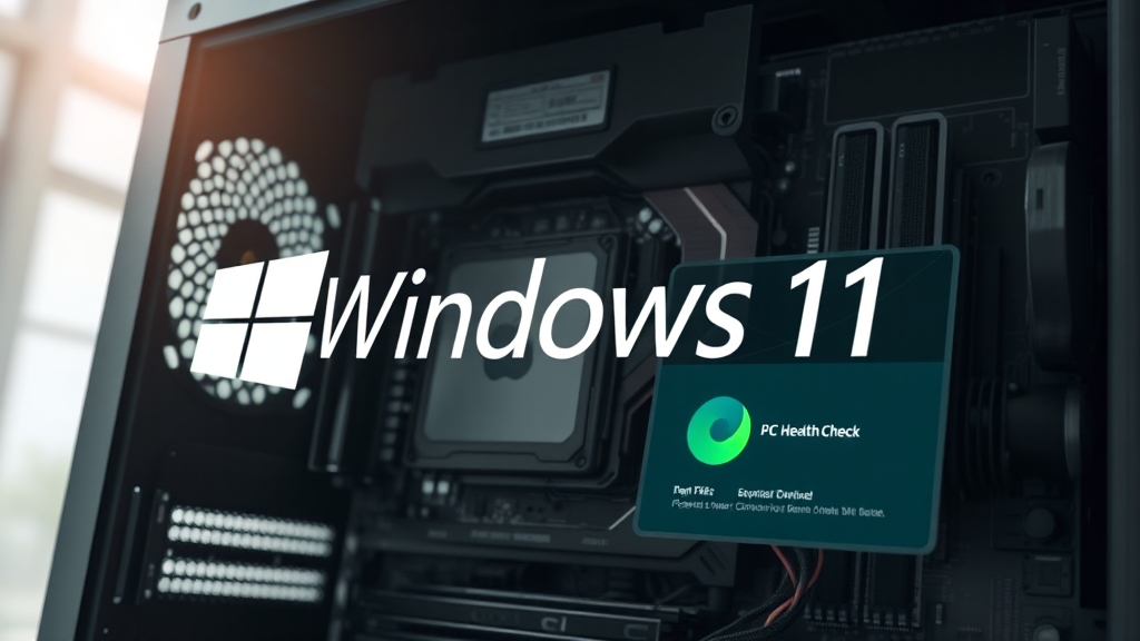 윈도우11 최소 시스템 요구 사항 (realistic 스타일)